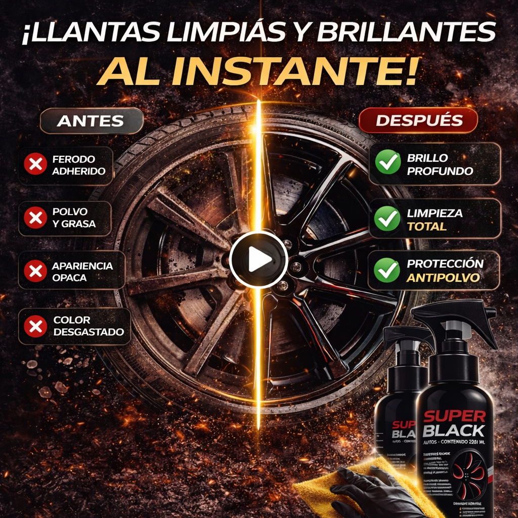 SUPER BLACK - llantas como nuevas en minutos